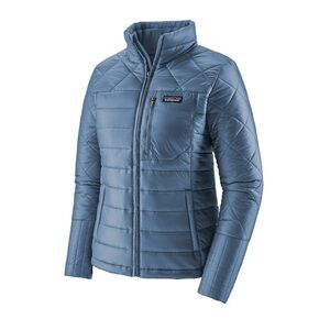 Patagonia Radalie Jacket Women's Large Blue Insulated Long Quilted Outdoor